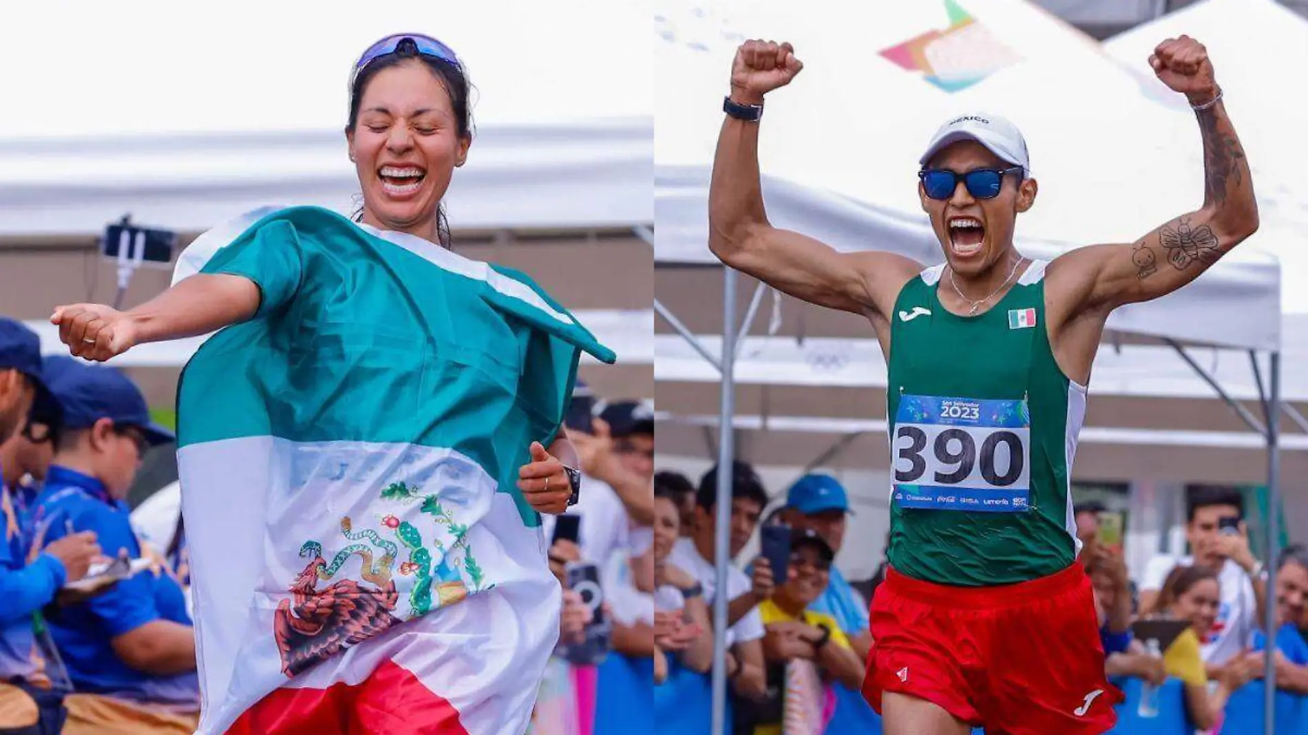 José Luis Doctor y Alejandra Ortega ganan oro en los 20 km marcha de los Centroamericanos